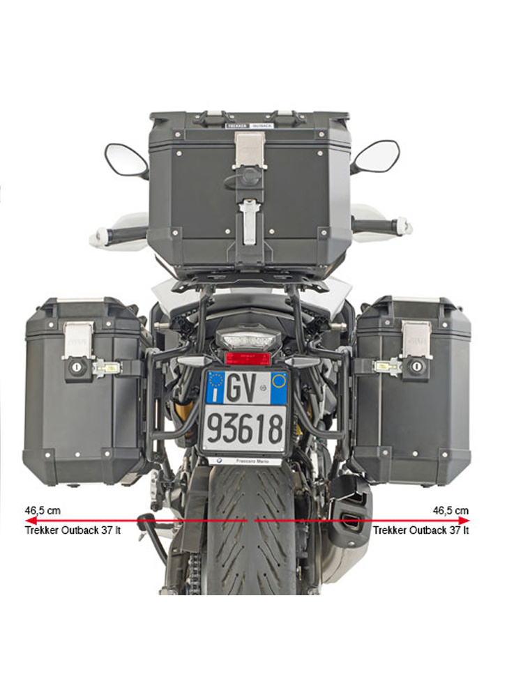 Stelaż kufrów bocznych Monokey Cam-Side GIVI PL One-Fit BMW F 900 XR (20-)