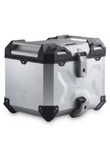 Zestaw: kufer centralny srebrny TRAX ADV + stelaż Adventure-rack SW-Motech BMW R 1300 GS Adventure (24-) [poj.: 38 L]