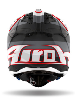 Kask enduro Airoh Aviator 3 Monarch szaro-czerwony