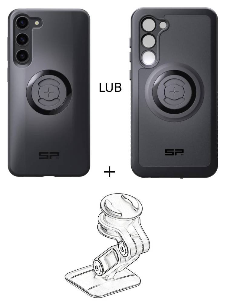 Zestaw do samochodu: etui na telefon Samsung Galaxy S23+ + mocowanie SP Connect