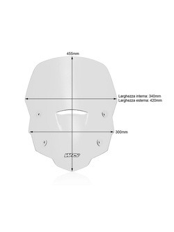 Szyba motocyklowa WRS Touring Honda XL 750 Transalp (23-24) przezroczysta