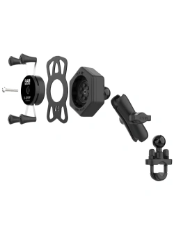 Uchwyt na telefon RAM X-Grip z adapterem tłumiącym wibracje i podstawą w kształcie litery U - średni