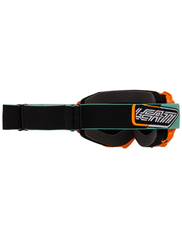 Gogle motocyklowe z lustrzaną brązową szybą Leatt Velocity 4.5 Iriz 68 pomarańczowo-niebieskie