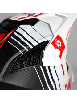 Kask enduro Acerbis Airstrike-C biało-czerwony