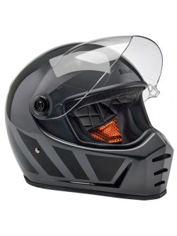 Kask integralny Biltwell Lane Splitter Inertia szaro-czarny
