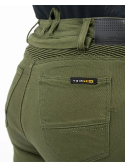 Jeansy motocyklowe damskie Shima Giro 3.0 khaki