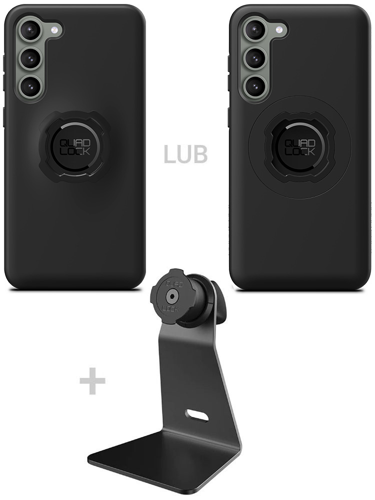 Zestaw na biurko: etui na telefon Samsung Galaxy S23+ + uchwyt Quad Lock