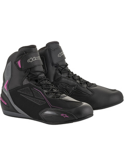 Buty motocyklowe damskie Alpinestars Stella Faster-3 Drystar® czarno-różowe