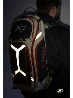 Plecak motocyklowy Klim Arsenal 30 brązowo-pomarańczowy