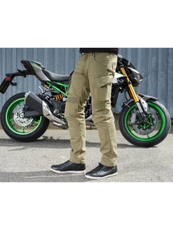 Jeansy motocyklowe 4SR Tourismo zielone