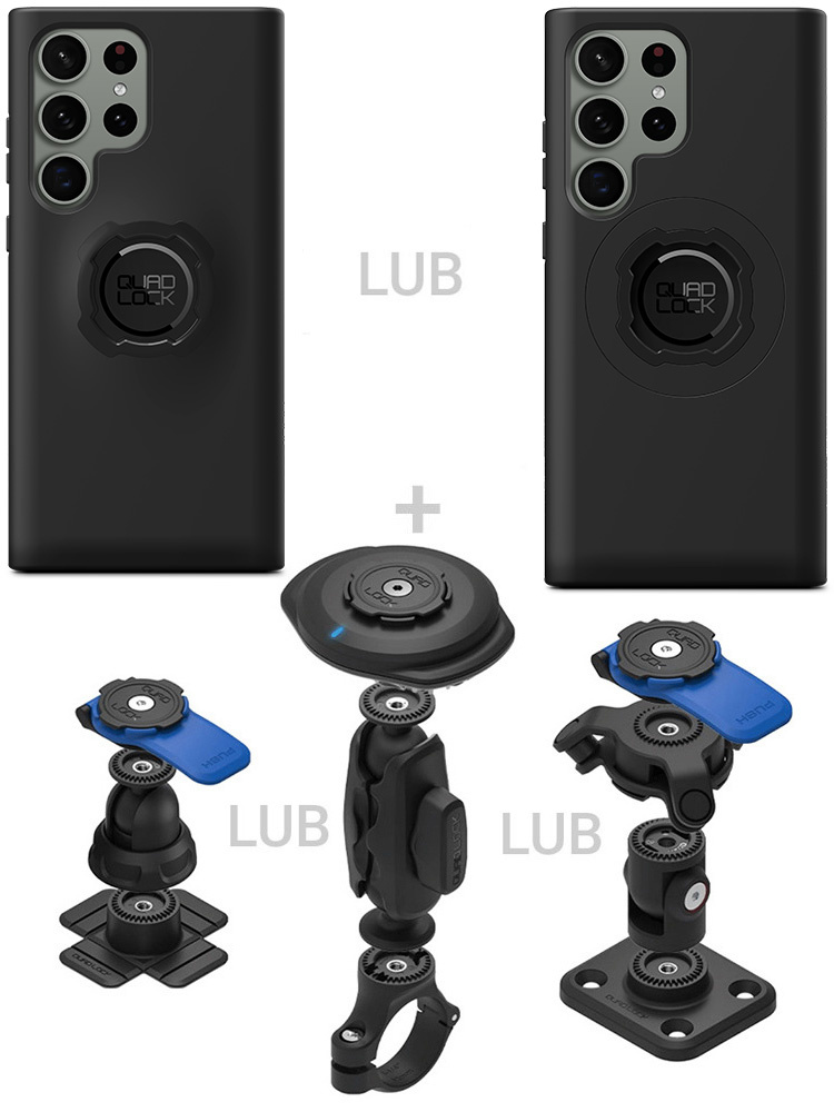 Zestaw 360 Quad Lock: etui na telefon Samsung Galaxy S23 Ultra + wybrane komponenty
