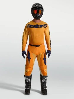 Bluza cross Alpinestars MX Racer Amber pomarańczowo-złoto-niebieskie