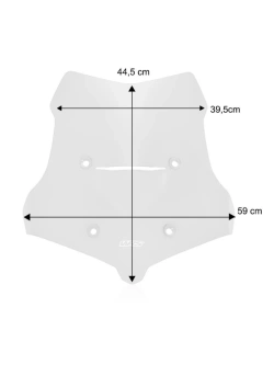 Szyba motocyklowa WRS Touring Voge 525 DSX (23-24) przyciemniana