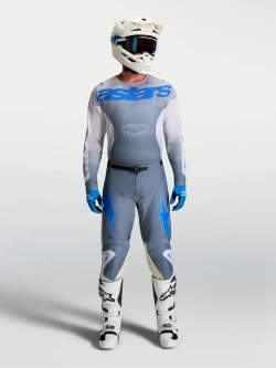 Spodnie cross Alpinestars MX Racer Amber szaro-niebieskie