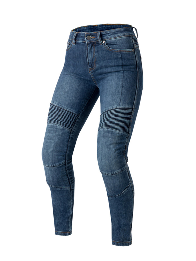 Jeansy motocyklowe damskie Ozone Angeless II jasnoniebieskie