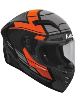 Kask integralny Airoh Connor Ego czarno-szaro-pomarańczowy matowy