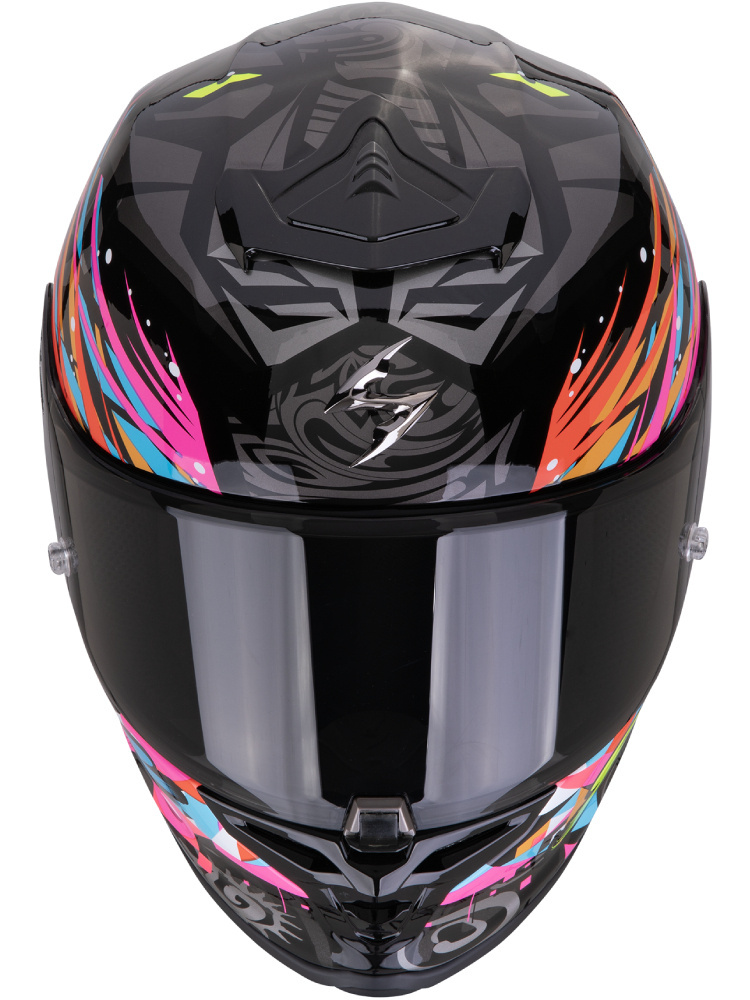 Kask integralny Scorpion EXO-R1 EVO II Air Savage czarno-niebiesko-różowy