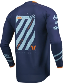 Bluza enduro dziecięca Thor Launchmode Futura niebiesko-pomarańczowa