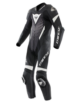 Kombinezon motocyklowy jednoczęściowy Dainese Laguna Seca 6 czarno-biały