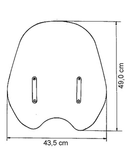 Szyba motocyklowa MRA "CU" + zestaw montażowy MRA (typ HKS 28/32) wybrane modele Aprilia/BMW/Harley-Davidson/Motoguzzi/Yamaha przyciemniana 