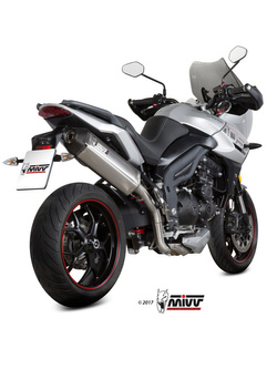 Tłumik motocyklowy Slip-On Line (Speed Edge) MIVV do Triumph Tiger 1050 Sport (17-20) srebrny