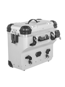 Zestaw: kufry boczne z anodowanego aluminium srebrne Zega Evo X + stelaże srebrne Touratech Yamaha Tenere 700/ World Raid (2 x 38l)