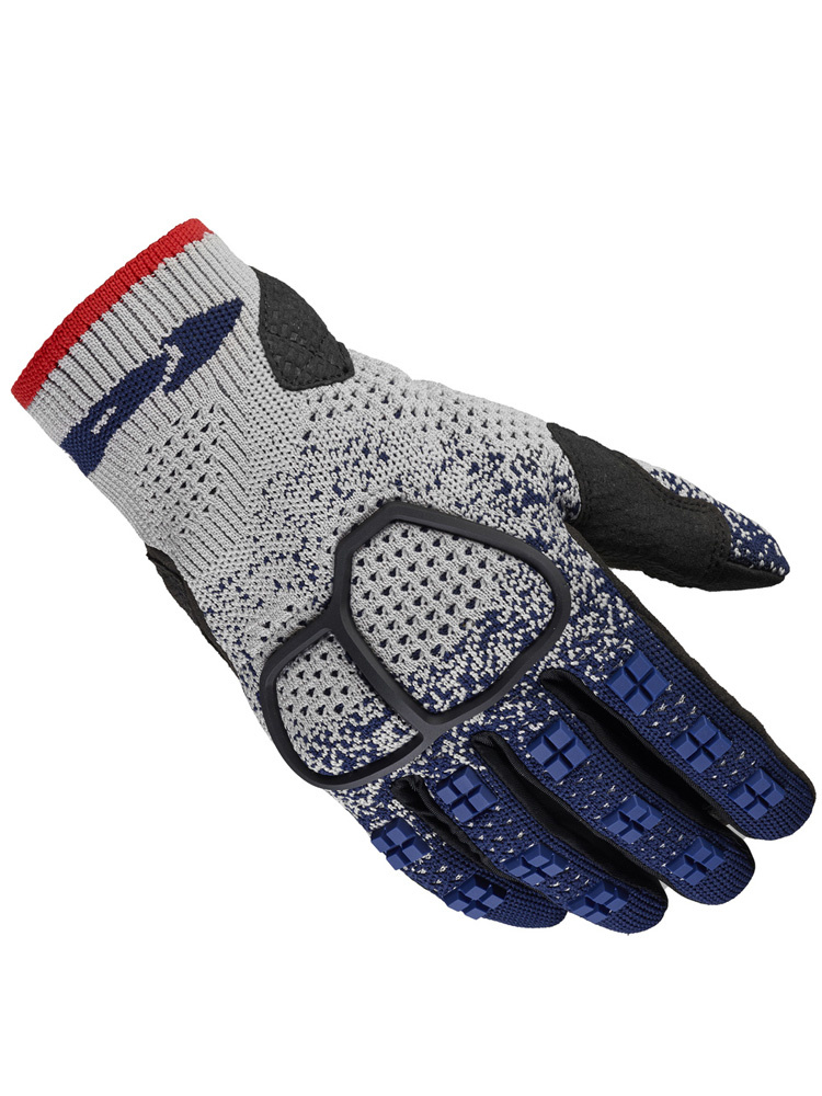 Rękawice motocyklowe Spidi Cross Knit czarno-szaro-niebieskie