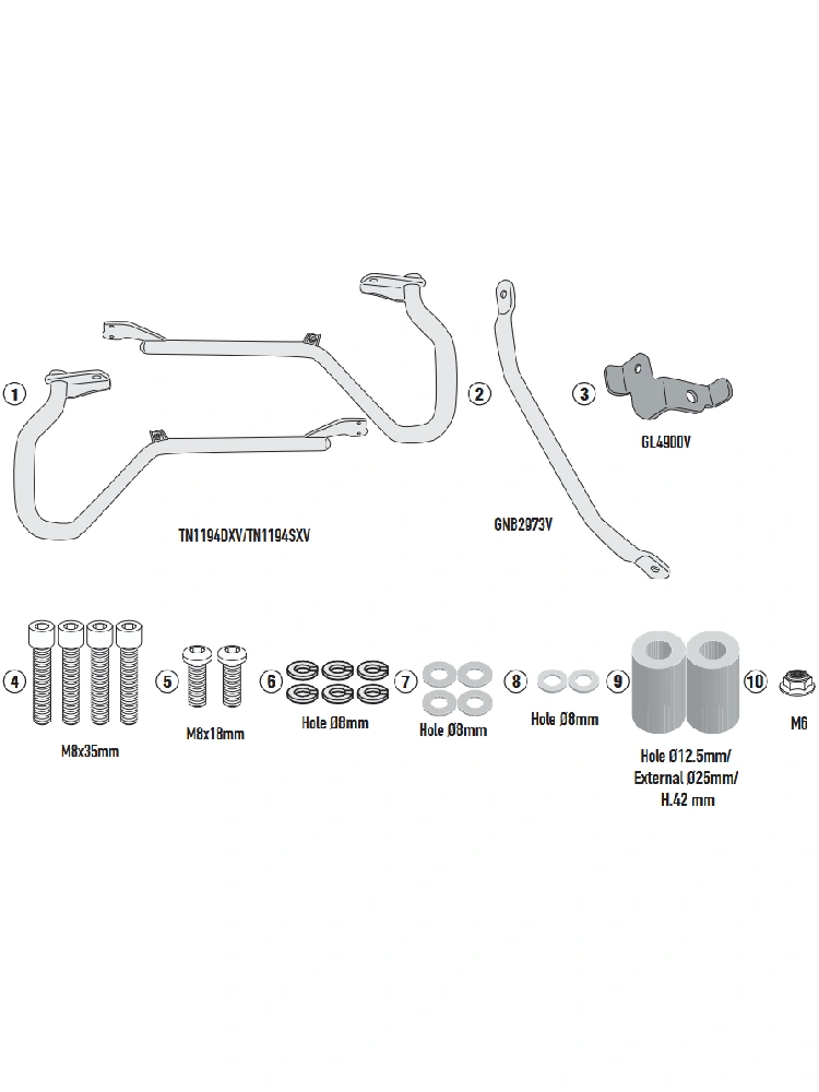 Gmole silnika GIVI Honda CMX 1100 Rebel (21-25)/ T (23-25) czarne