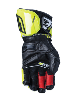 Rękawice motocyklowe skórzane Five RFX2 Race biało-żółte
