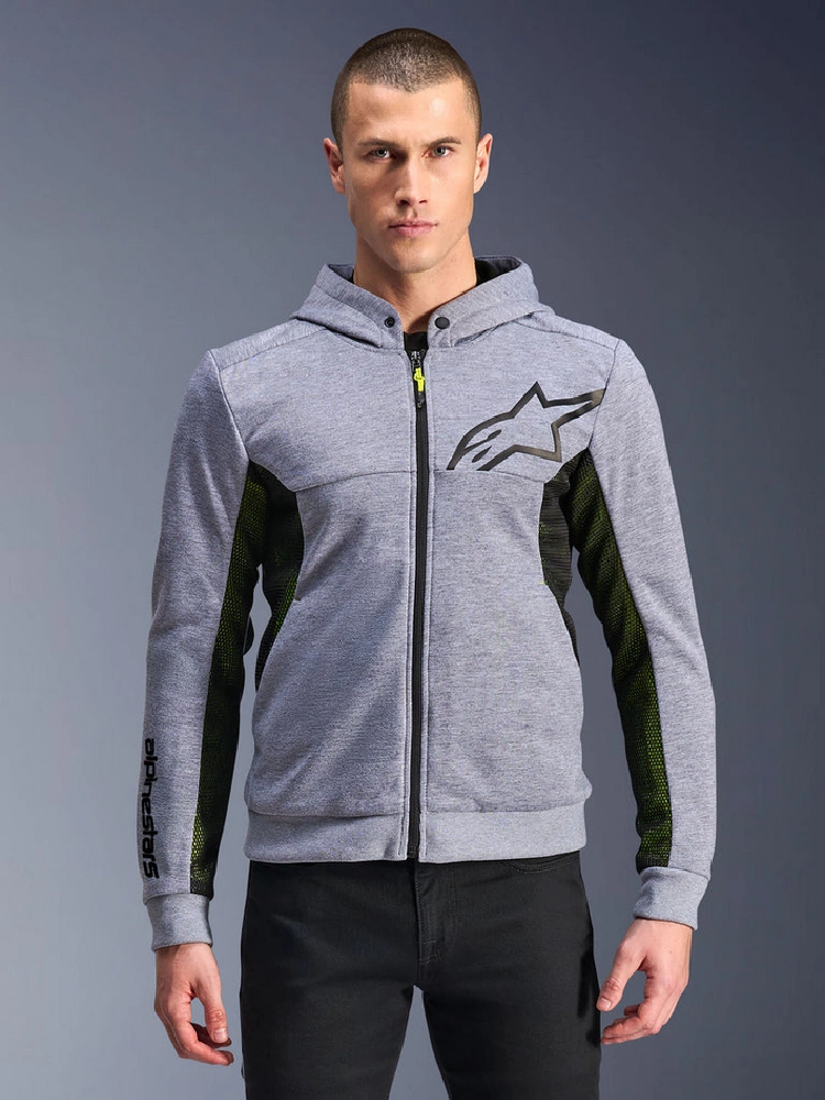Bluza motocyklowa Alpinestars Chrome Air czarno-szara-fluo
