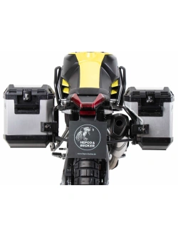 Zestaw: kufry boczne + stelaże Hepco&Becker Xplorer Cutout Aprilia Tuareg 660 (25-) srebrne