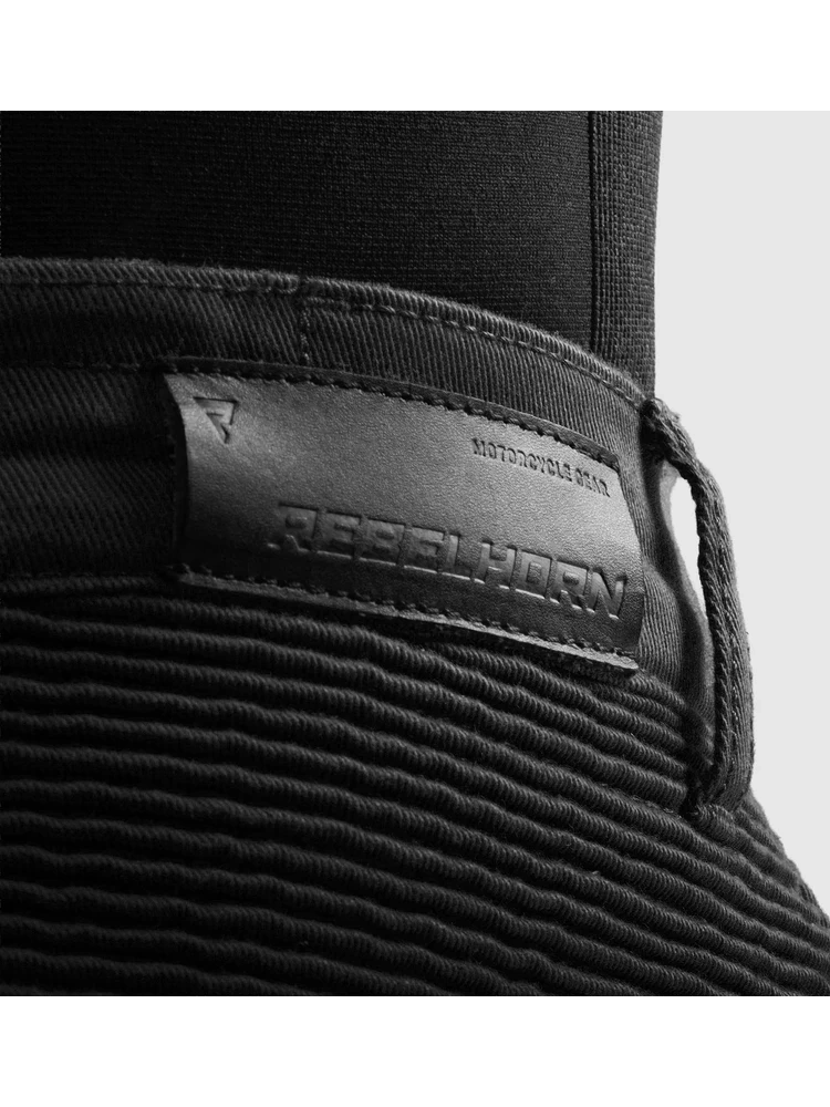 Jeansy motocyklowe Rebelhorn Faster czarne