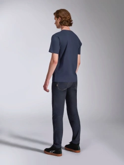 Koszulka z krótkim rękawem Alpinestars Ageless 2.0 CSF niebiesko-pomarańczowa