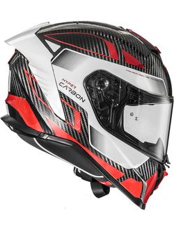 Kask integralny Premier Hyper Carbon TK92 czarno-biały-czerwony