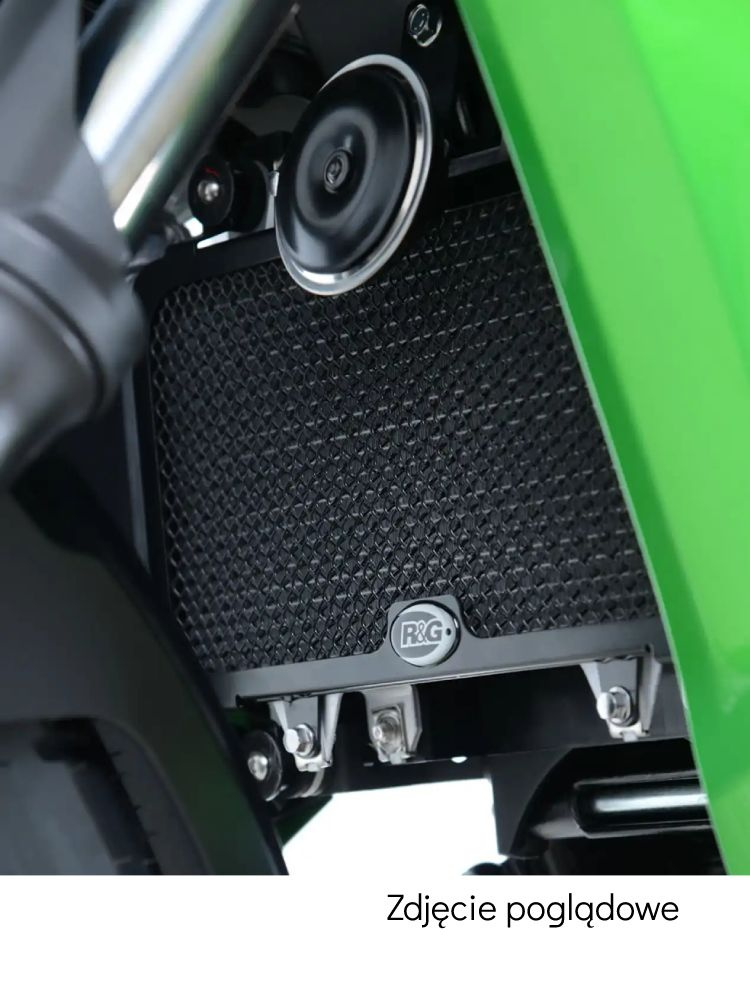 Osłona chłodnicy R&G aluminiowa do Kawasaki Versys-X 300/250 (17-) szara