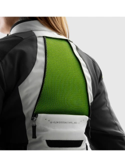 Kurtka motocyklowa damska tekstylna Rebelhorn Hardy 3.0 czarno-szaro-żółta