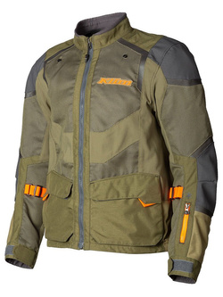 Kurtka motocyklowa tekstylna Klim Baja S4 zielono-pomarańczowa
