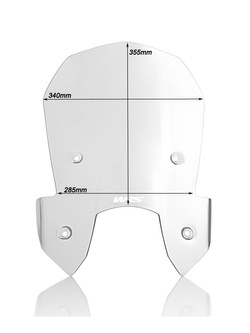 Szyba motocyklowa WRS Intermedio do KTM Adventure 1050/ 1090/ 1190/ R przezroczysta