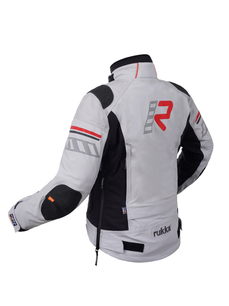 Kurtka motocyklowa damska tekstylna Rukka Armatou-R szaro-czarna