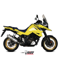Tłumik motocyklowy Slip-On Line (Oval) MIVV do Suzuki DL1000 V-Strom 1000 / XT (14-20) / V-Strom 1050 / XT (20-) srebrny