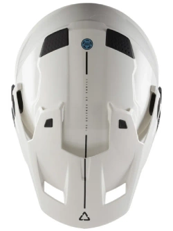 Kask enduro Leatt Moto 7.5 biało-czarny z goglami czarno-szarymi