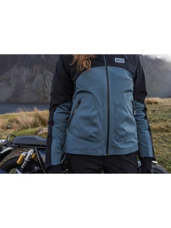 Kurtka przeciwdeszczowa damska Knox Modra czarno-niebieska