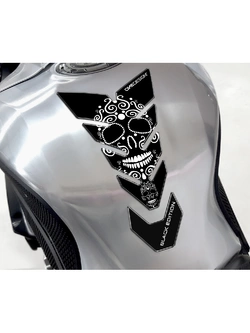 Tankpad Uniwersalny Onedesign Black Edition White Skull