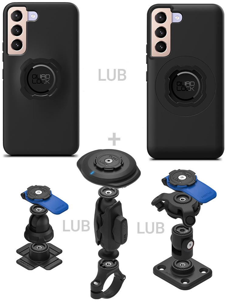 Zestaw 360 Quad Lock: etui na telefon Samsung Galaxy S22 oraz wybrane komponenty