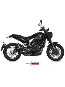 Tłumik motocyklowy Slip-On Line (Double Gun) MIVV do Benelli Leoncino 500 (17-) czarny