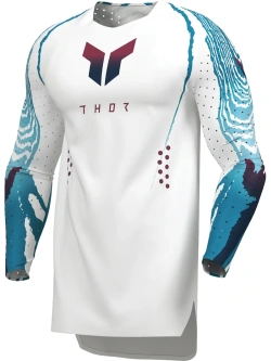 Bluza enduro Thor Sportmode Damascus biało-niebieska