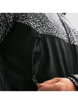 Kurtka motocyklowa tekstylna Rebelhorn Slash czarno-biała