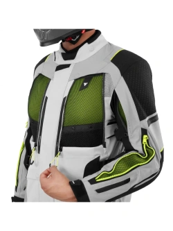 Kurtka motocyklowa tekstylna Shima Hero 3.0 G2 szaro-fluo żółta