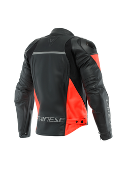 Kurtka motocyklowa skórzana Dainese Racing 4 czarno-czerwona