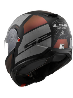 Kask szczękowy LS2 FF908 Strobe II Orion czarno-fioletowo-niebieski matowy